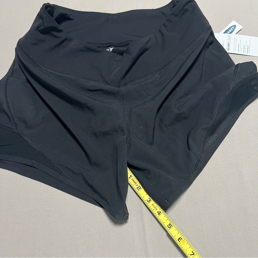 Old Navy Active Go Dry Liner Black Shorts Women Medium Running Shorts - Picture 6 of 9